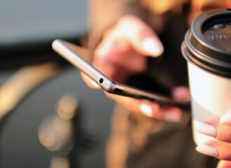 person holding smartphone